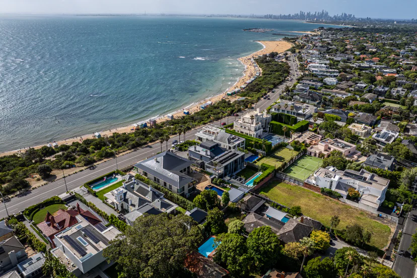 Brighton foreshore aerial listing photo