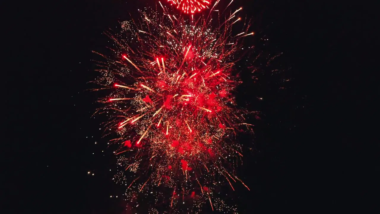 Poster frame from Airwize, fireworks promo reel