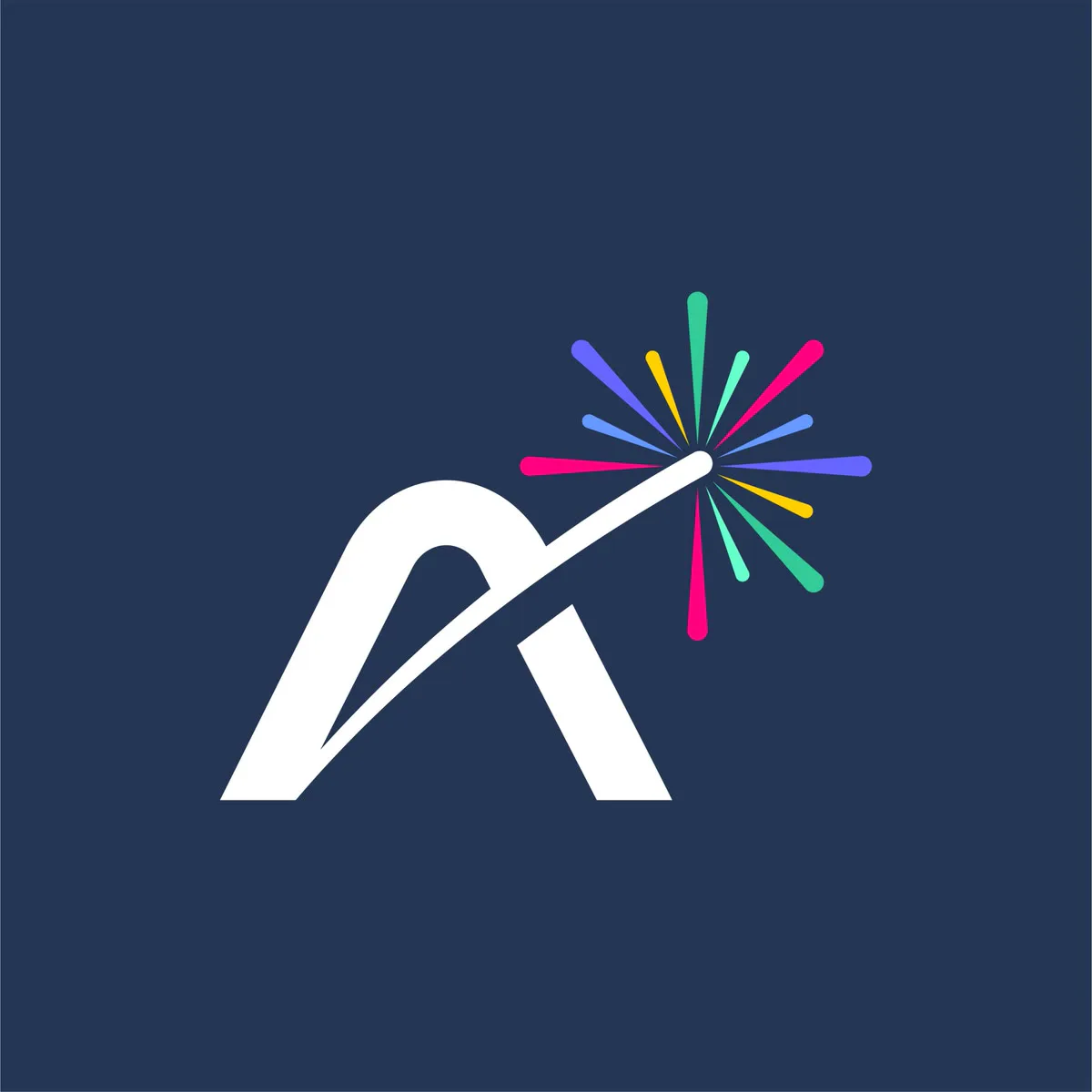 The Airwize logo on navy.