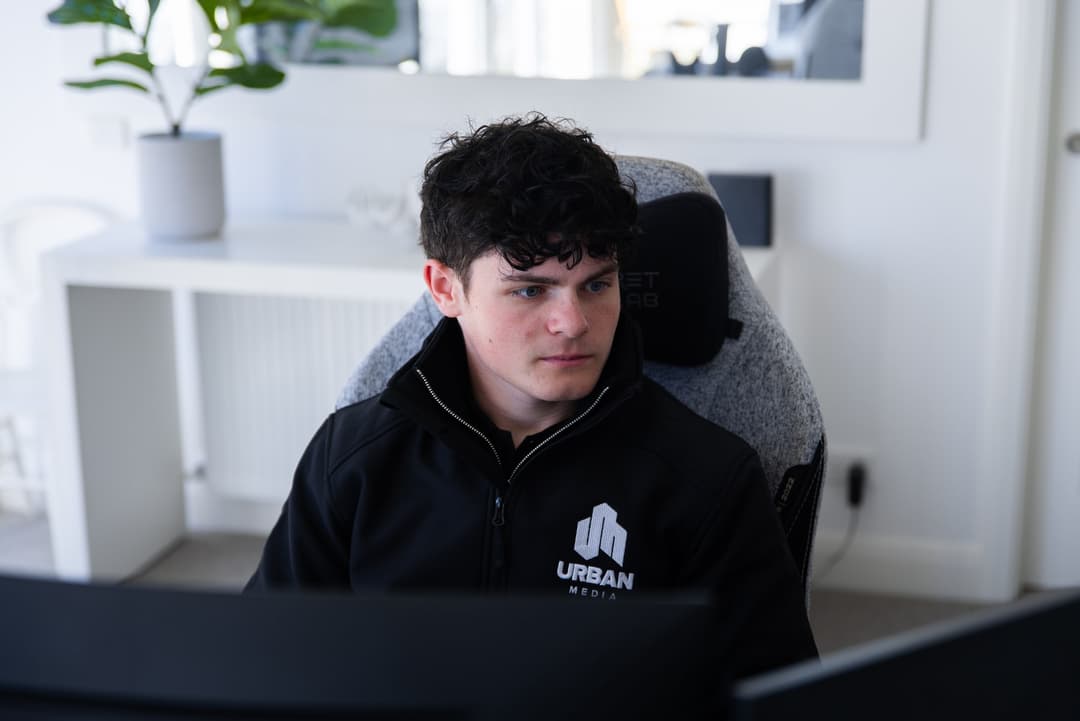 Jack at his desk