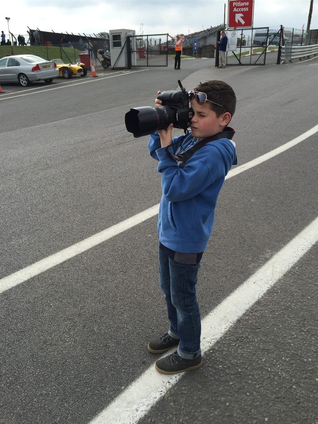 Jack shooting trackside, Urban Media